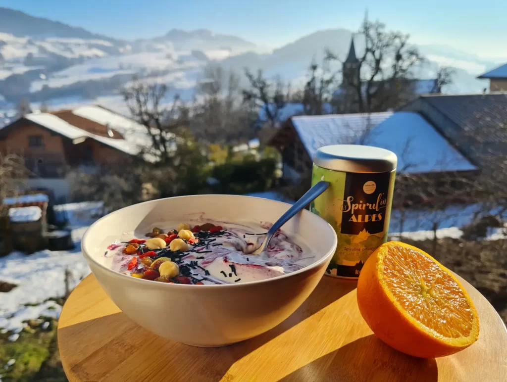 Petit déjeuner à la spiruline Spirul'in Alpes